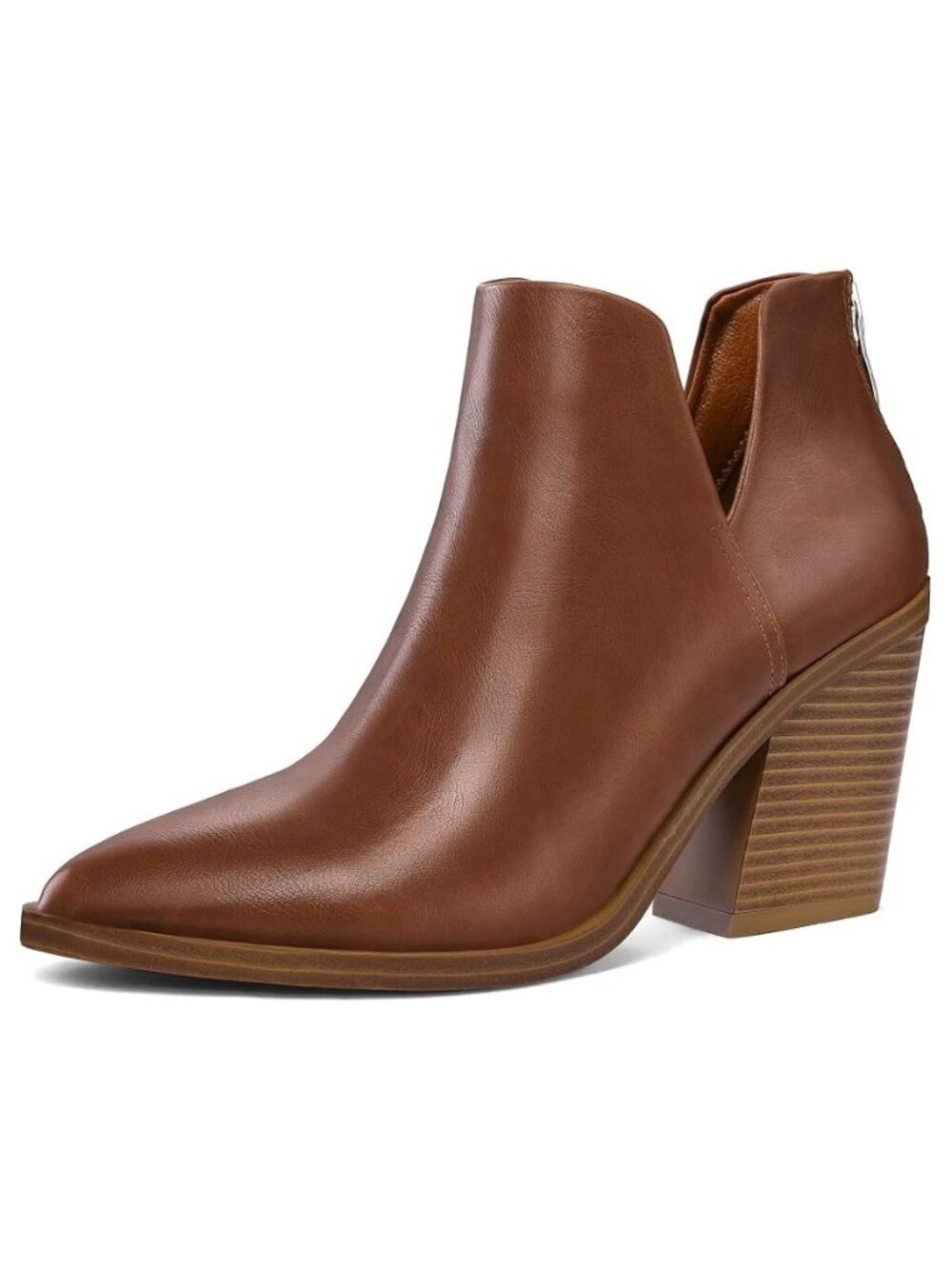 Wild Pair Leilanii V Brown Pointed Toe Ankle Boots Size 8.5 & 10 M NWT